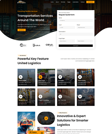 landing page